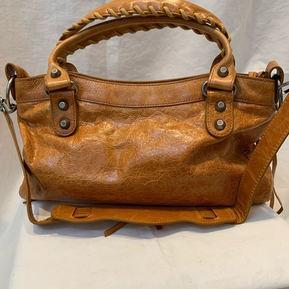 Neutral camel mini satchel - Picture 2 of 3